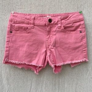 Pink Denim Shorts